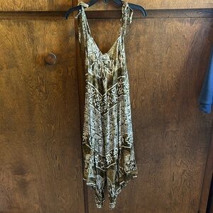 5t girls elephant print romper 100% cotton